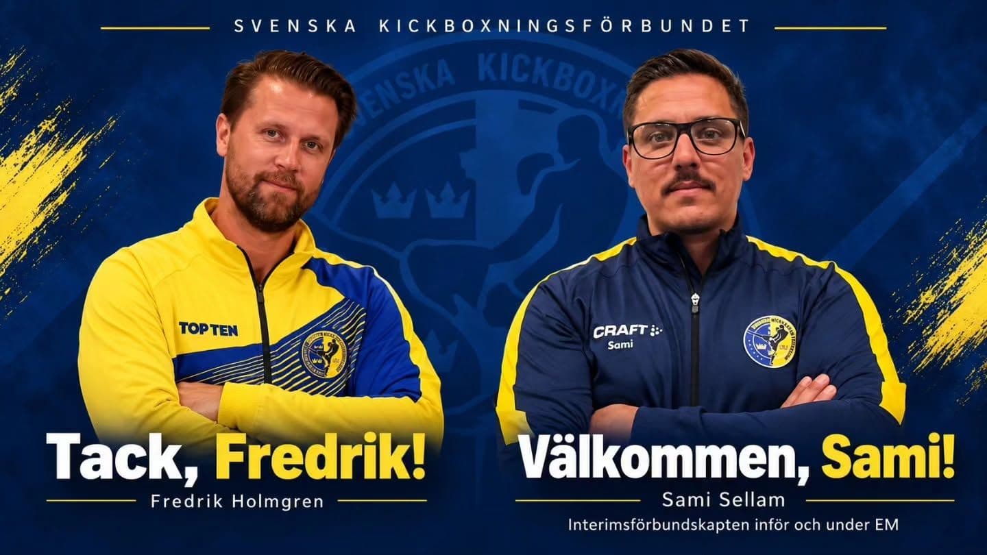 Tack Fredrik Holmgren – och varmt välkommen Sami Sellam!